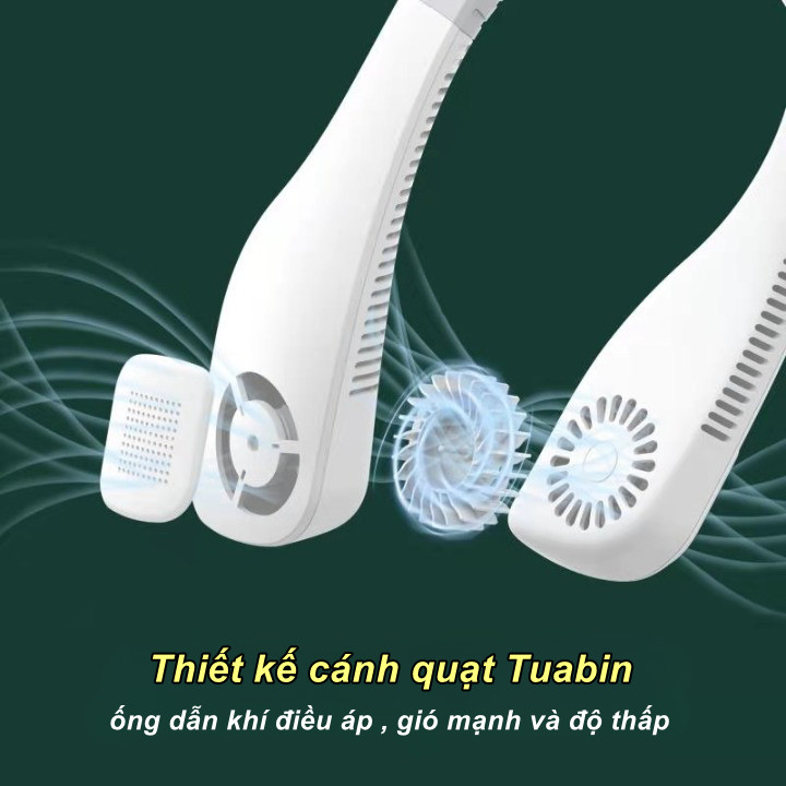 Quạt Đeo Cổ Di Động Giải Nhiệt Cơ Thể Silica Hose (Đạt chứng nhận CE, FCC, RoHs..) - Home and Garden