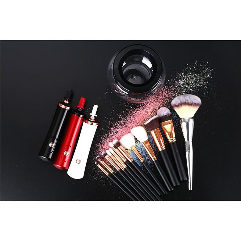 Máy rửa cọ trang điểm Makeup Brush Cleaner Bộ 10 chi tiết - Home and Garden