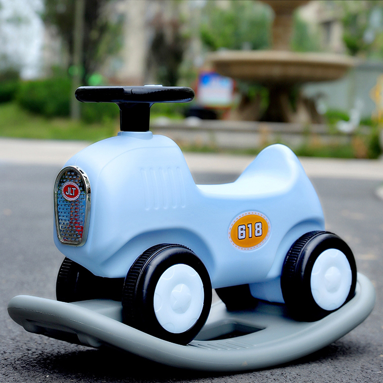 Chòi chân bập bênh 2 trong 1 BABY PLAZA CC618 có đèn nhạc