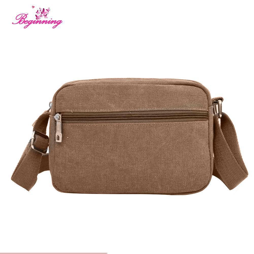 Túi canvas mini đeo chéo nhiều ngăn cho nam 208089