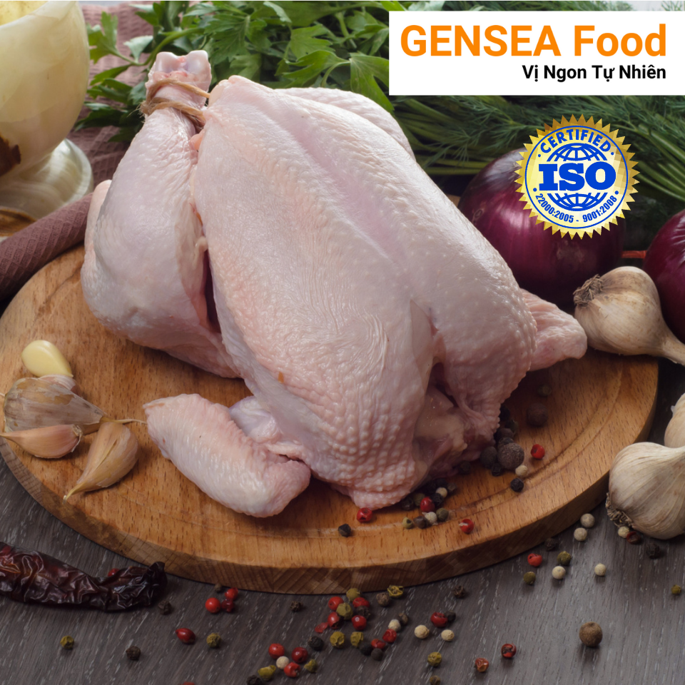 [HCM] Gà Dai Nguyên Con Nhật Bản GENSEA Food G5012 (1-1,5Kg/Con) Làm Sạch Thịt Gà Tươi Ngon Như Gà Ta Thả Vườn