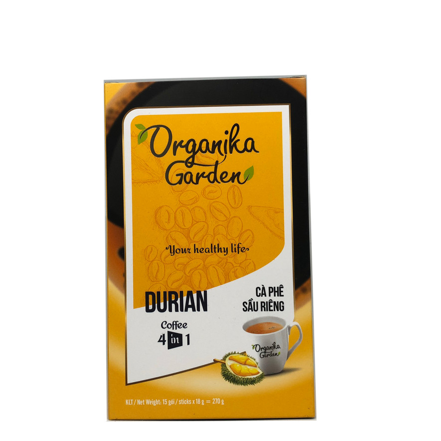 Cà Phê Má 6 - Organika Garden - cà phê Sầu riêng (18gr x 15 gói)/ hộp