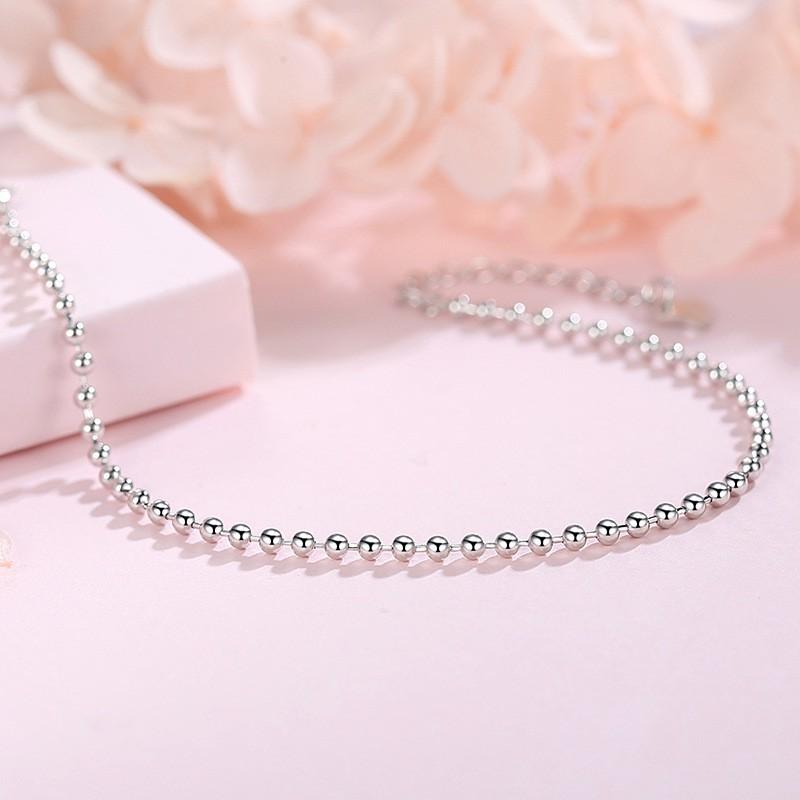 Vòng tay nữ bạc Ý s925 chuỗi hạt bi bóng S0049 - AROCH Jewelry