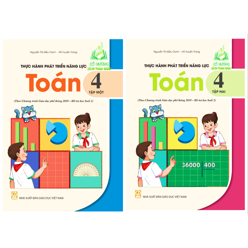 Sách - Combo Thực hành phát triển năng lực toán 4 - tập 1 + 2