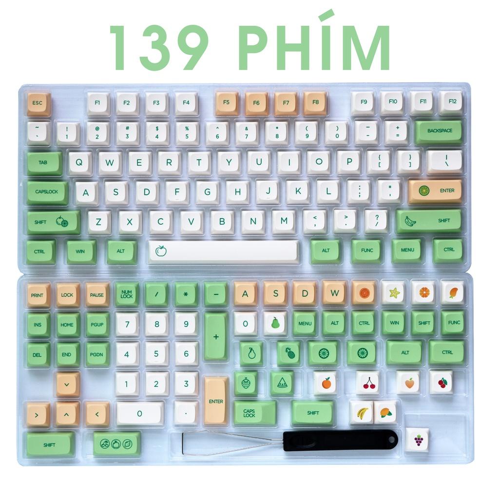 Keycap cho bàn phím Fruits XDA Thick PBT Dyesub 139 Phím