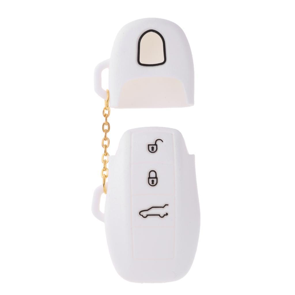 Auto -Buttons Remote Key Fob Case Silicone For - Black