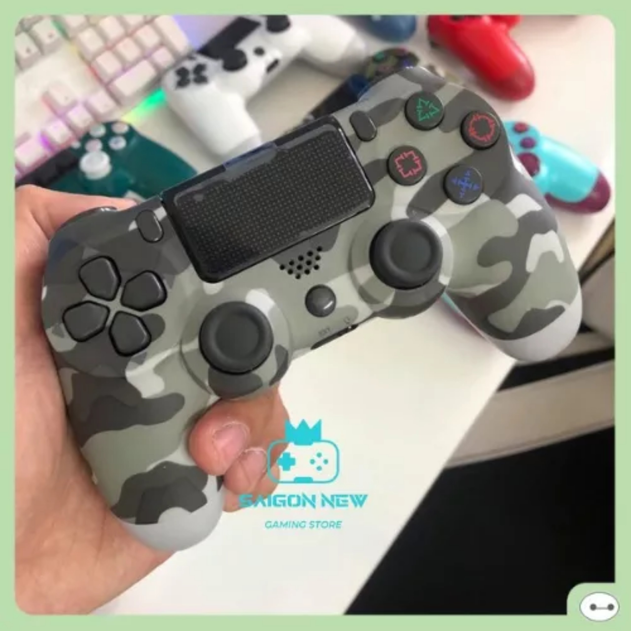 Tay cầm Dualshock Green Camo