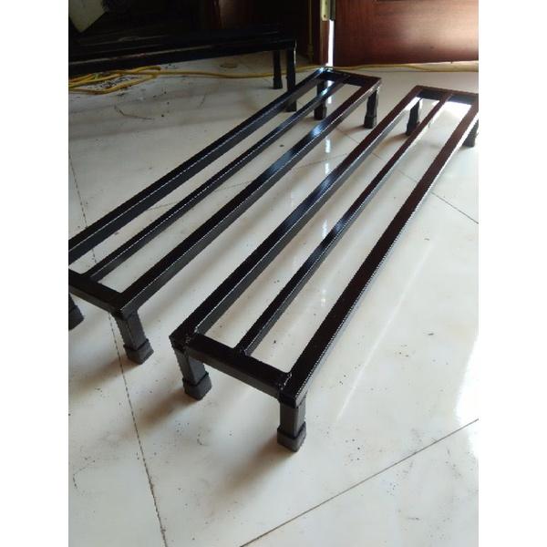 Kệ kê chậu hoa, cây cảnh- Dài 80cm. Rộng 15. Cao 10cm.Hộp thép vuông 20x20mm.1nan phụ