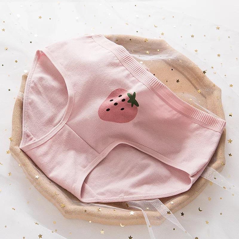 Quần Lót Nữ Cotton Siêu Thoáng Nâng Mông Dâu Tây Siêu xinh QL08