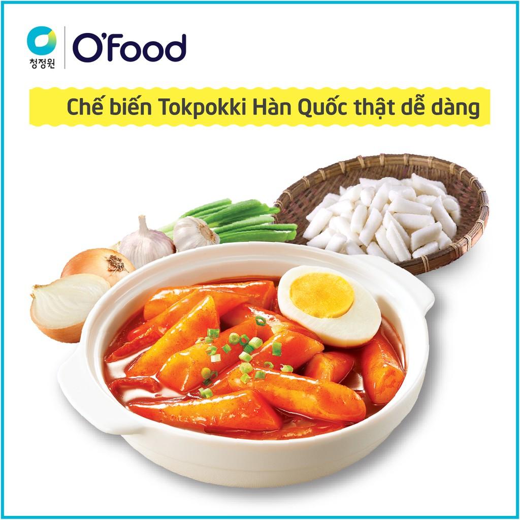 Bánh gạo Hàn Quốc O'Food 350 g, 100% làm từ gạo cao cấp, bánh tok dẻo, dai, thơm