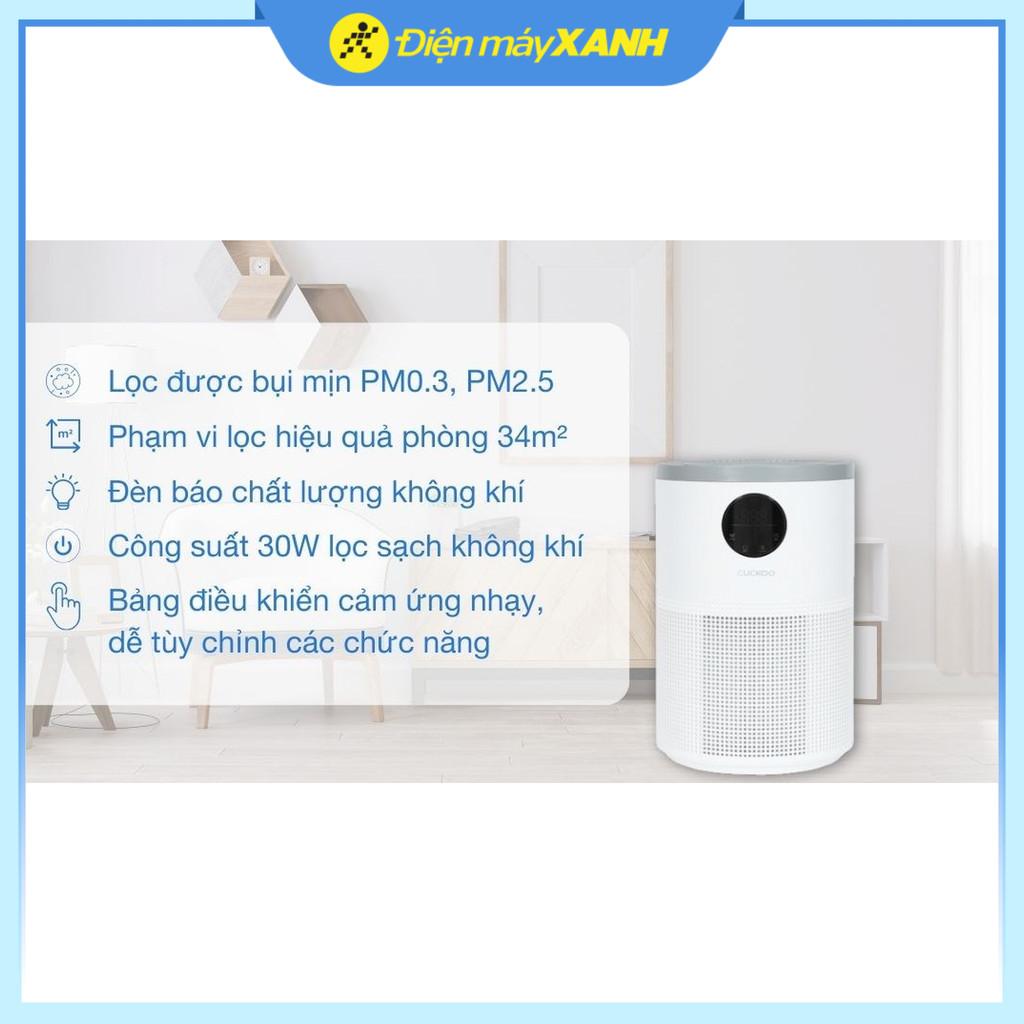 Máy lọc không khí Cuckoo CAC-AF1110FW/WHCKV 30W - Hàng Chính Hãng