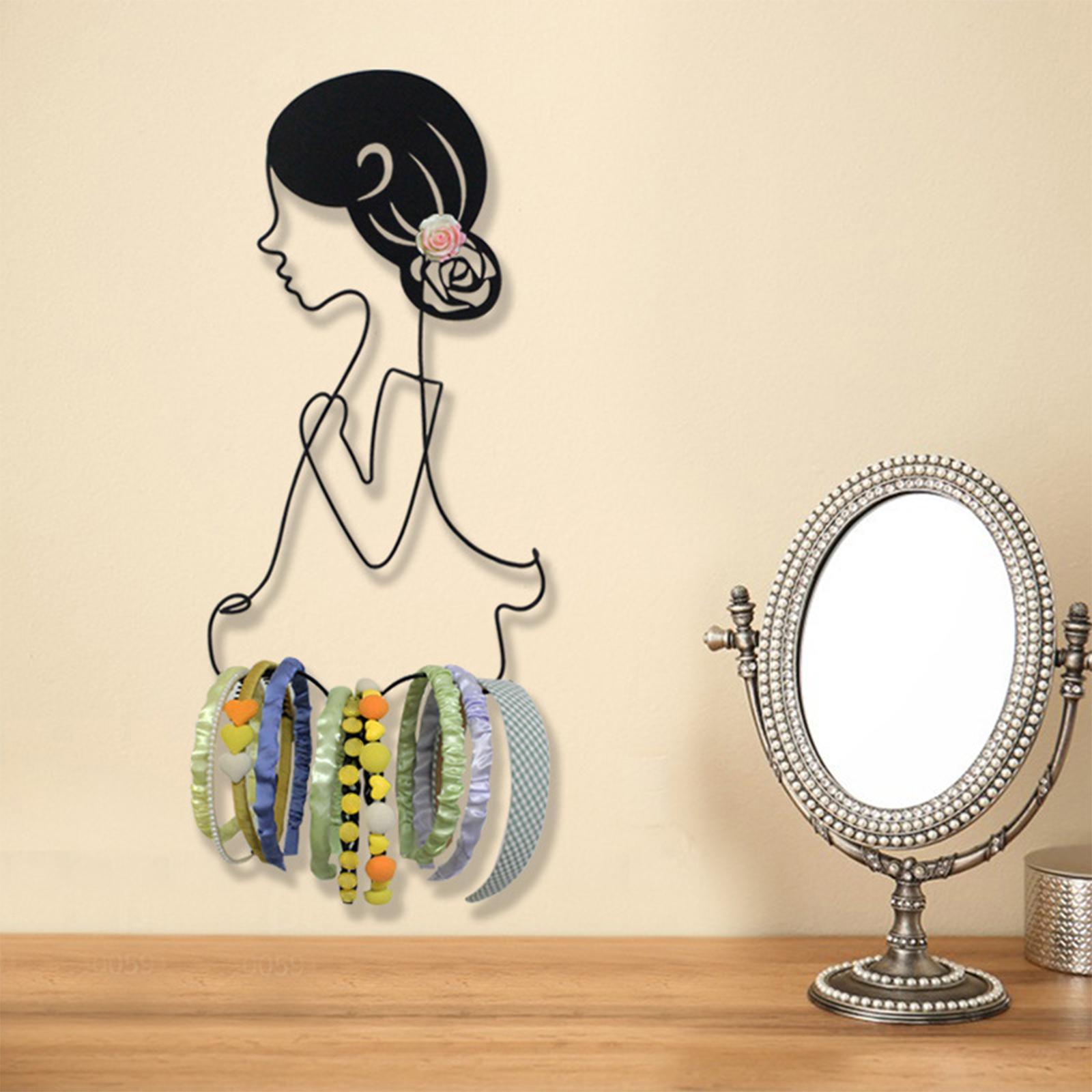 Silhouette Wall Sculptures Wall Hanger Background Girls Metal Wall Art Decor