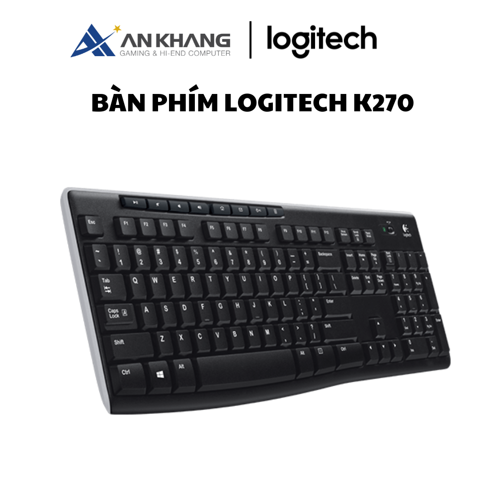 Bàn phím Logitech K270 - Hàng Chính Hãng - Bảo Hành 36 Tháng