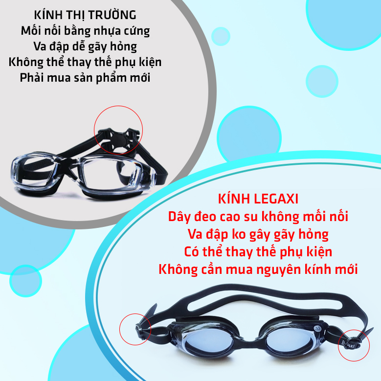 Kính Bơi Cận Trẻ Em (CÓ THỂ LỆCH ĐỘ), Chống TRẦY, Chống UV, Chống Hấp Hơi