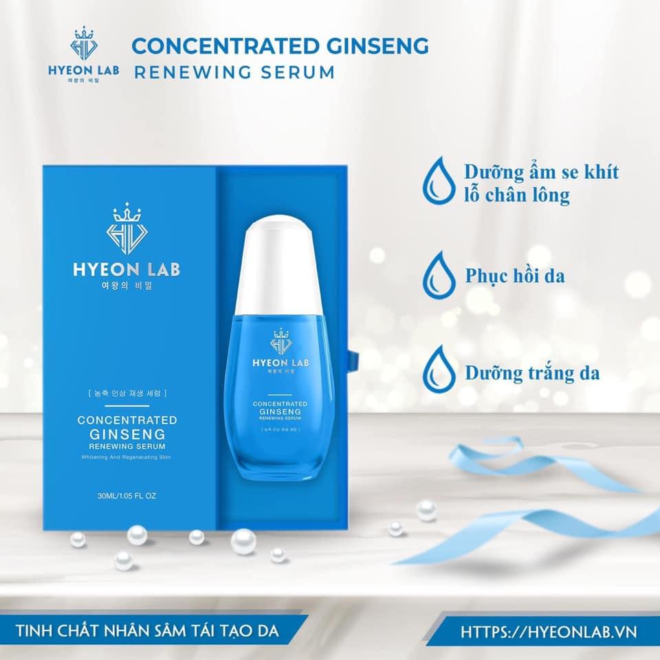 Concentrated Ginseng Renewing Serum|| Serum nhân sâm Hyeon Lab|| Với  dưỡng ẩm, se khít lỗ chân lông, làm Chậm lão hóa