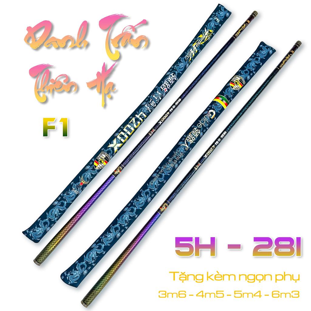 Cần câu tay Danh Chấn Thiên Hạ 5H - 4500x - 28i  tặng kèm đọt phụ cao cấp