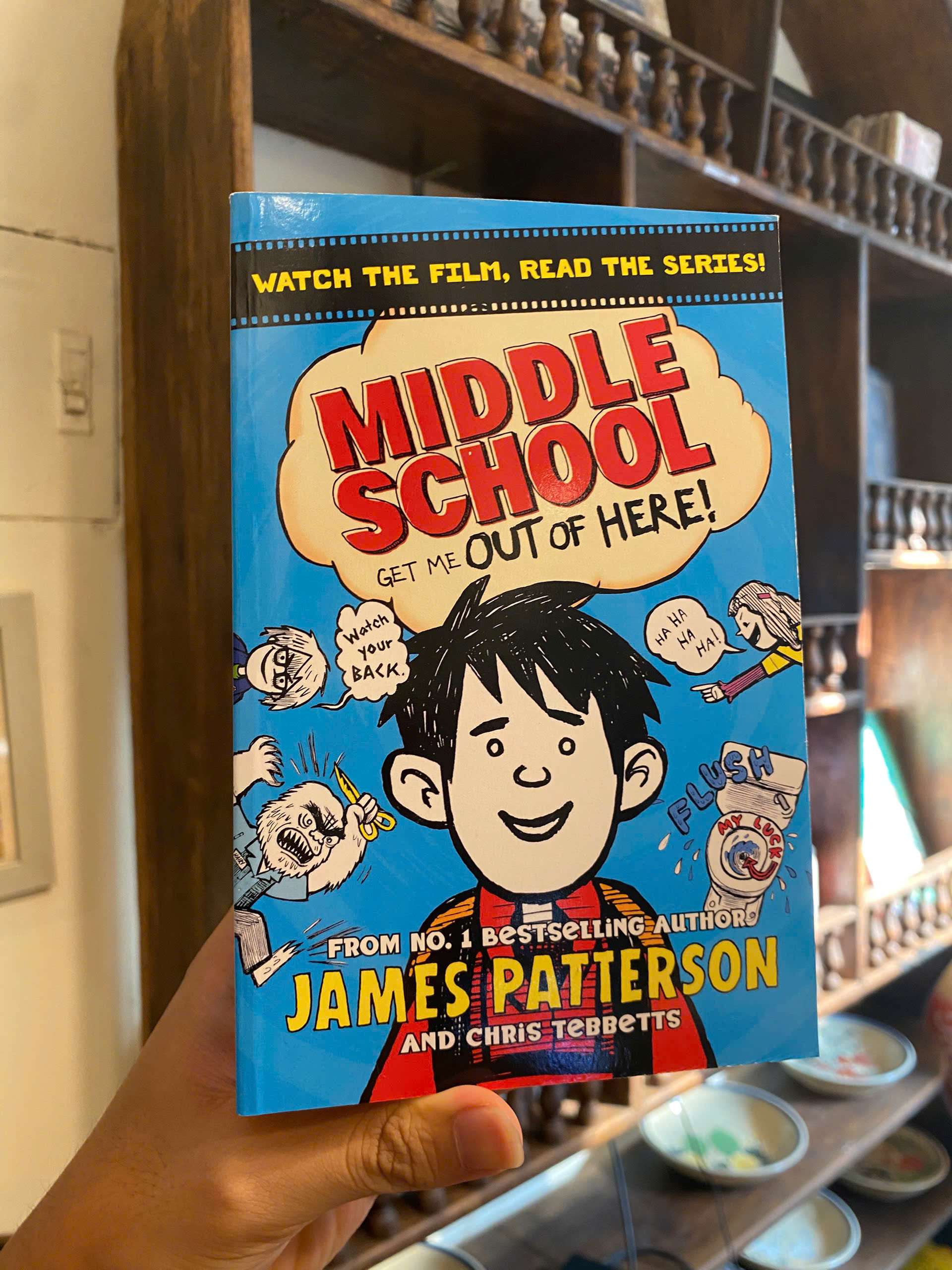 Sách - Middle School: Get Me out of Here! by James Patterson | Children's English Fiction Novel