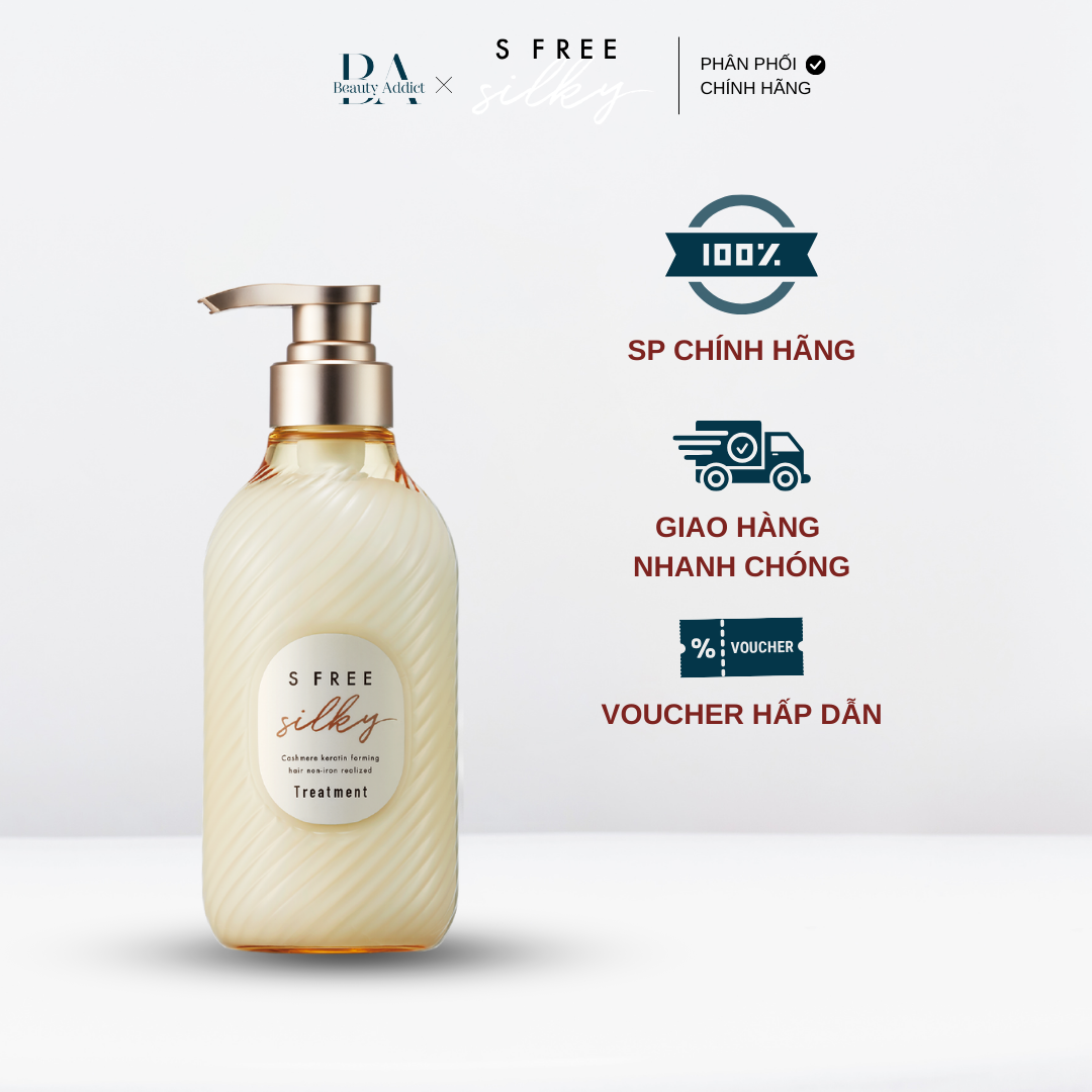 Dầu gội và dầu xả suôn mượt tóc S Free Silky Smooth