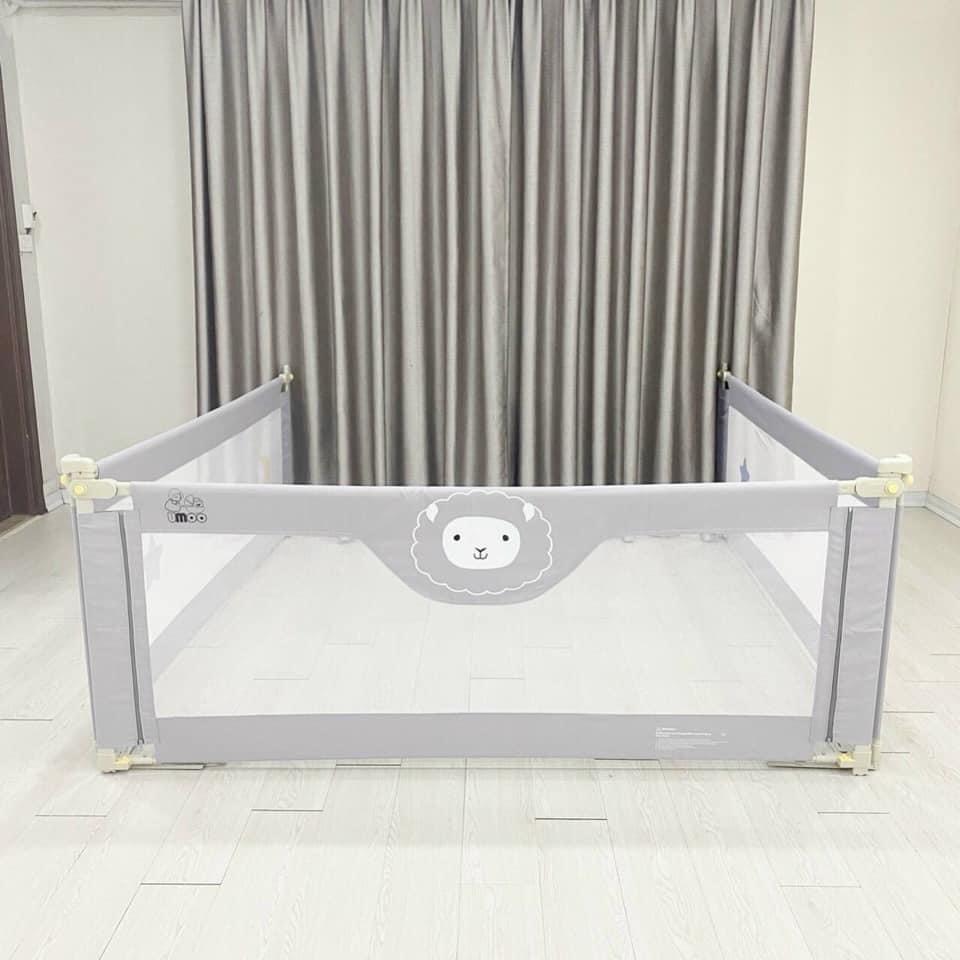 Bộ 3 thanh chắn giường UMOO an toàn cho bé bản nâng cấp mới - hàng chính hãng