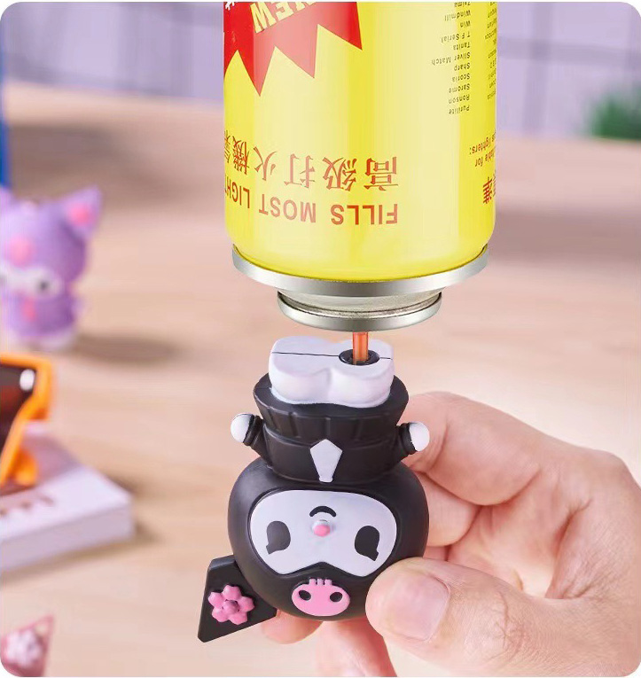 Bật Lửa Hoạt Hình Kuromi Có Dây Đeo – Xài Gas
