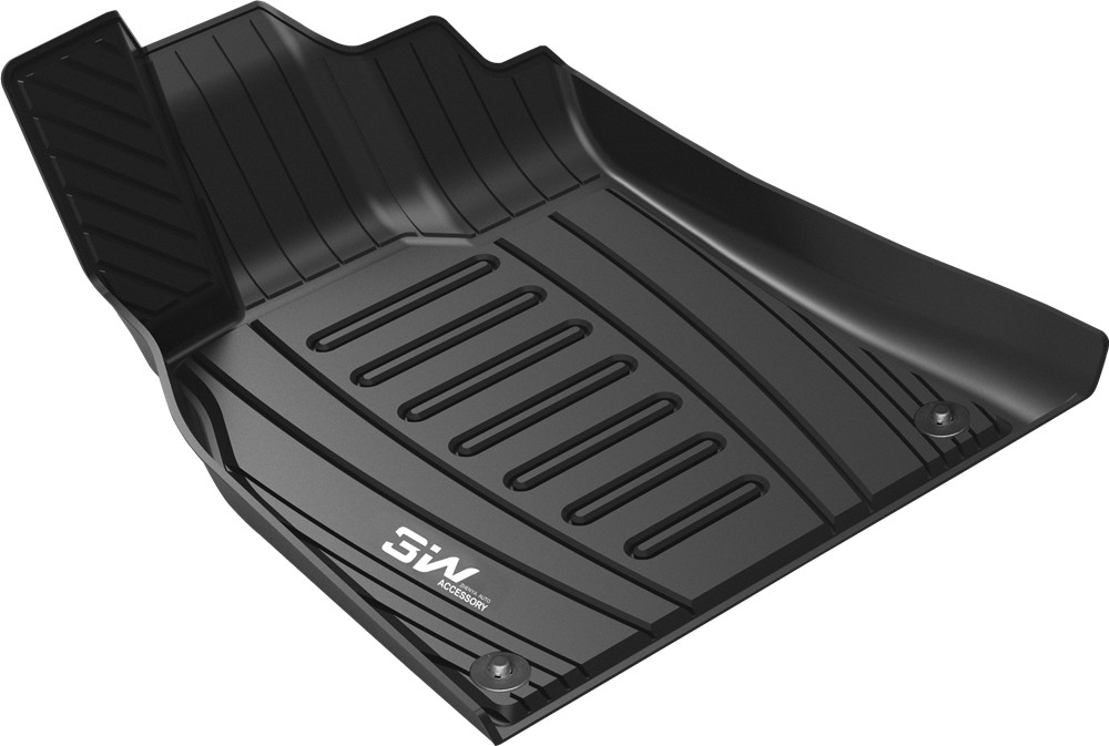 Thảm lót sàn xe ô tô  New Audi Q5 2018- đến nay Nhãn hiệu Macsim 3W chất liệu nhựa TPE đúc khuôn cao cấp - màu đen