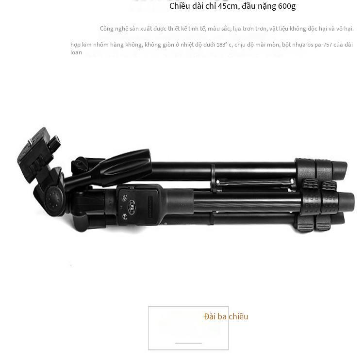 Phong cách mới nhất Yunteng 5208L phiên bản nâng cấp điện thoại di động giá đỡ điều khiển từ xa Bluetooth chân máy trực tiếp chân máy ảnh selfie di động