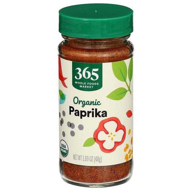 HŨ BỘT ỚT PAPRIKA HỮU CƠ 365 by Whole Foods Market, Paprika Organic, 48g