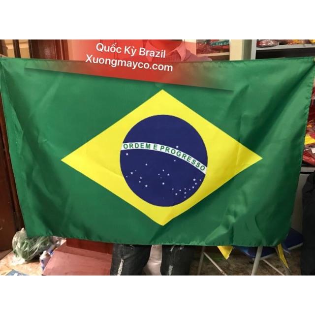 Cờ quốc kỳ brazil 80x120cm