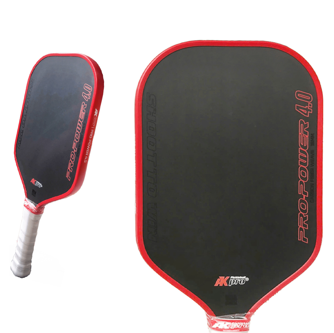 Vợt AKpro Pickleball Pro-Power 4.0 - Red Carbon T700