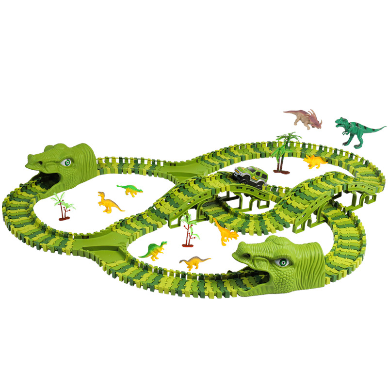 Đồ chơi mô hình đường ray công viên khủng long cho bé