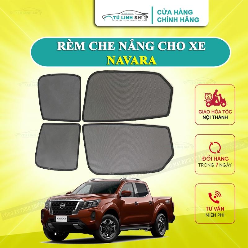 Rèm che nắng nam châm cho xe Nissan Navara, bộ 4 tấm cho 4 cửa, hàng loại 1 cao cấp nhất, vừa khít kính