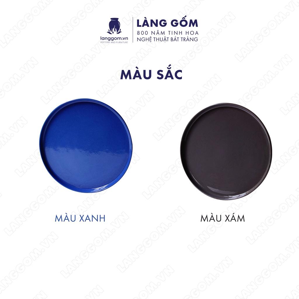 Đĩa gốm sứ cao cấp đựng bánh kẹo kiểu lòng sâu - Gốm sứ Bát Tràng