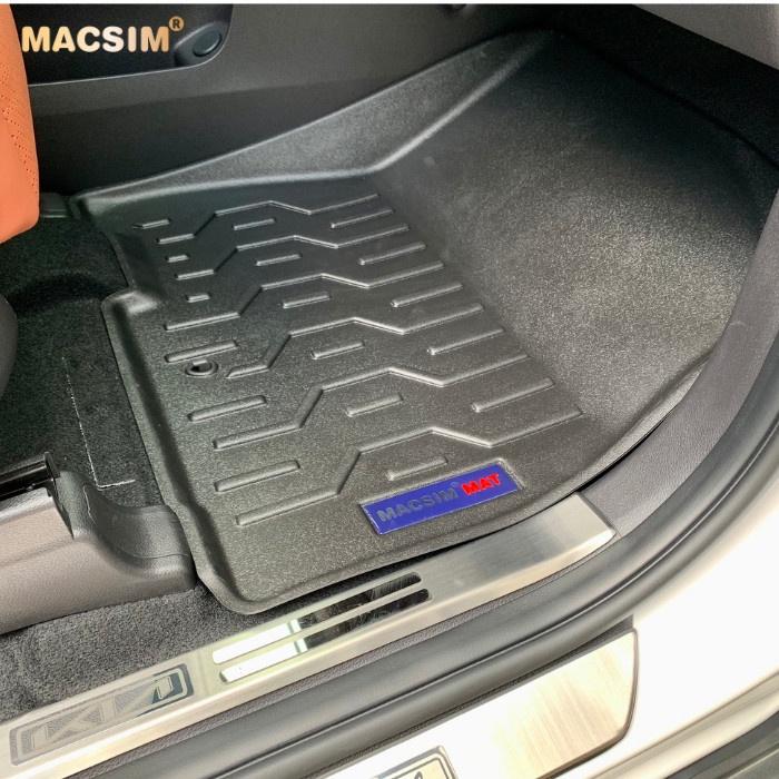 Thảm lót sàn xe ô tô Kia Carnival Nhãn hiệu Macsim chất liệu nhựa TPV cao cấp màu đen 7 chỗ