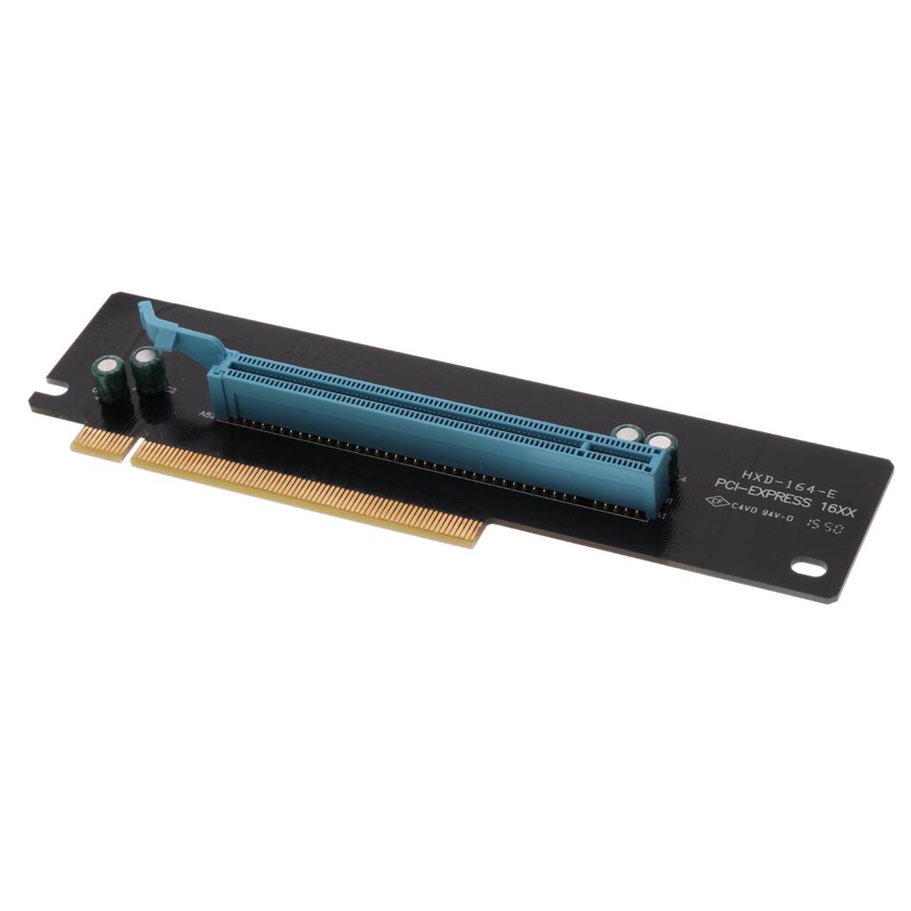 PCI Express 16x Riser Card 90 Degree Right Angle Riser Adapter Card for 2U