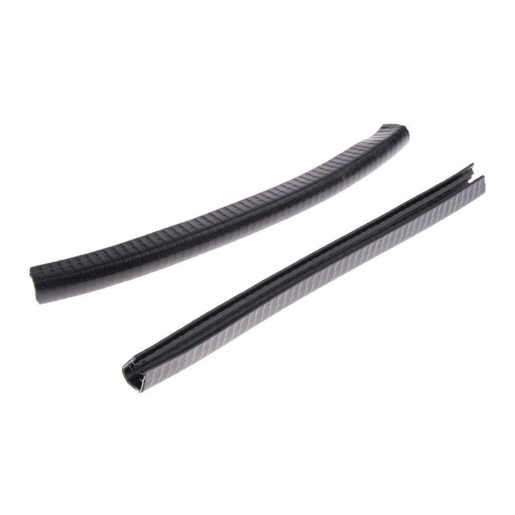 4pcs Rubber Longboard Skateboard Deck Protection Strip Outdoor Skating Accessories Black