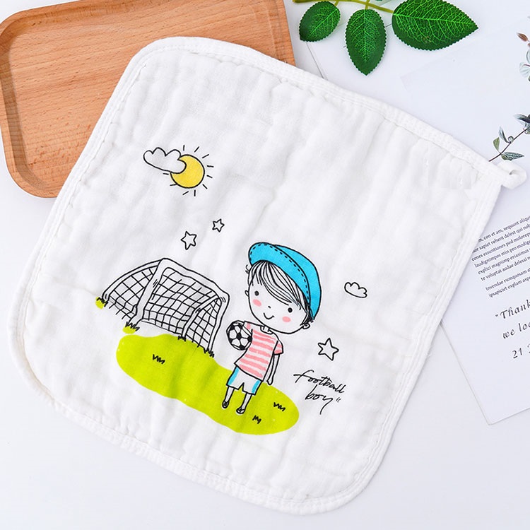 Set 5 Khăn Sữa 6 Lớp Vải Xô Hút Nước Siêu Tốt Họa Tiết Đáng Yêu