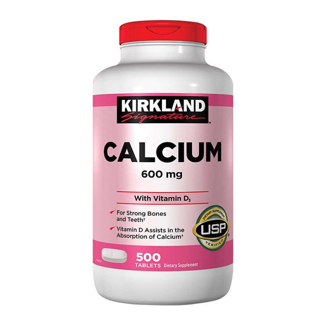 Canxi cho người lớn Mỹ Kirkland Signature Calcium 600mg with Vitamin D3 phát triển hệ thống xương, phòng chống loãng xương - OZ Slim Store