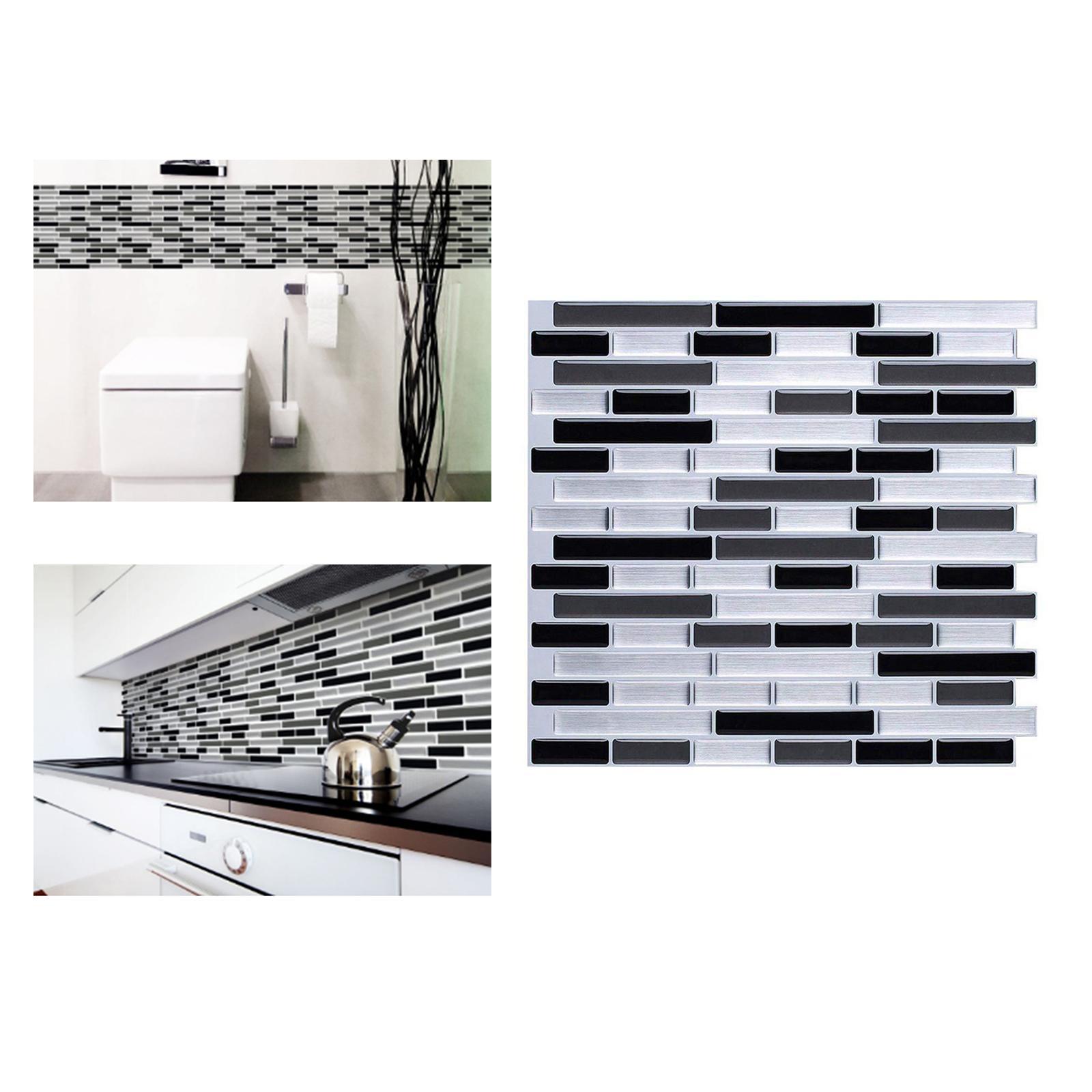 3D Self Adhesive Wall Backsplash Waterproof Home Decor