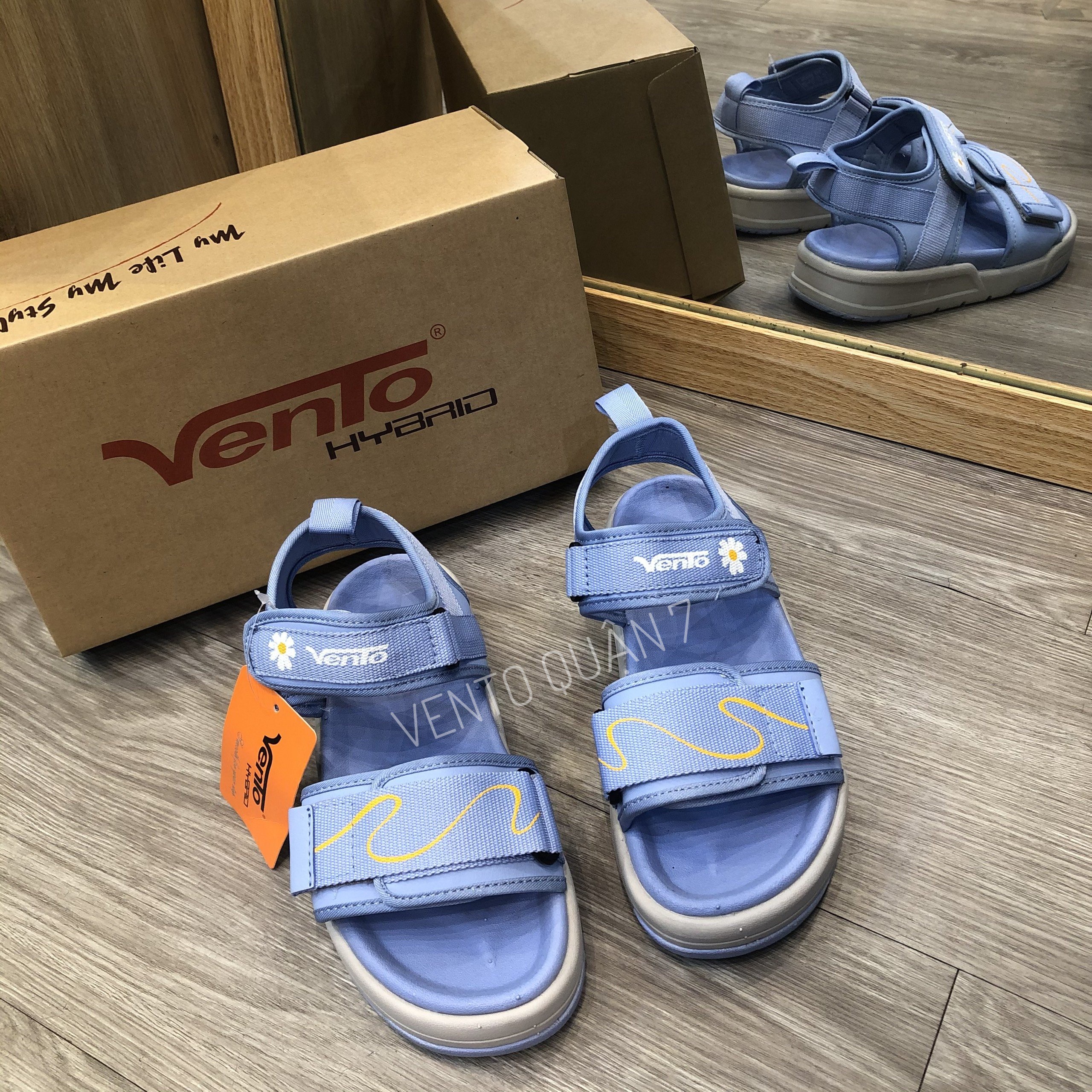 Giày Sandal Vento Quai Ngang Chính Hãng SD10026B