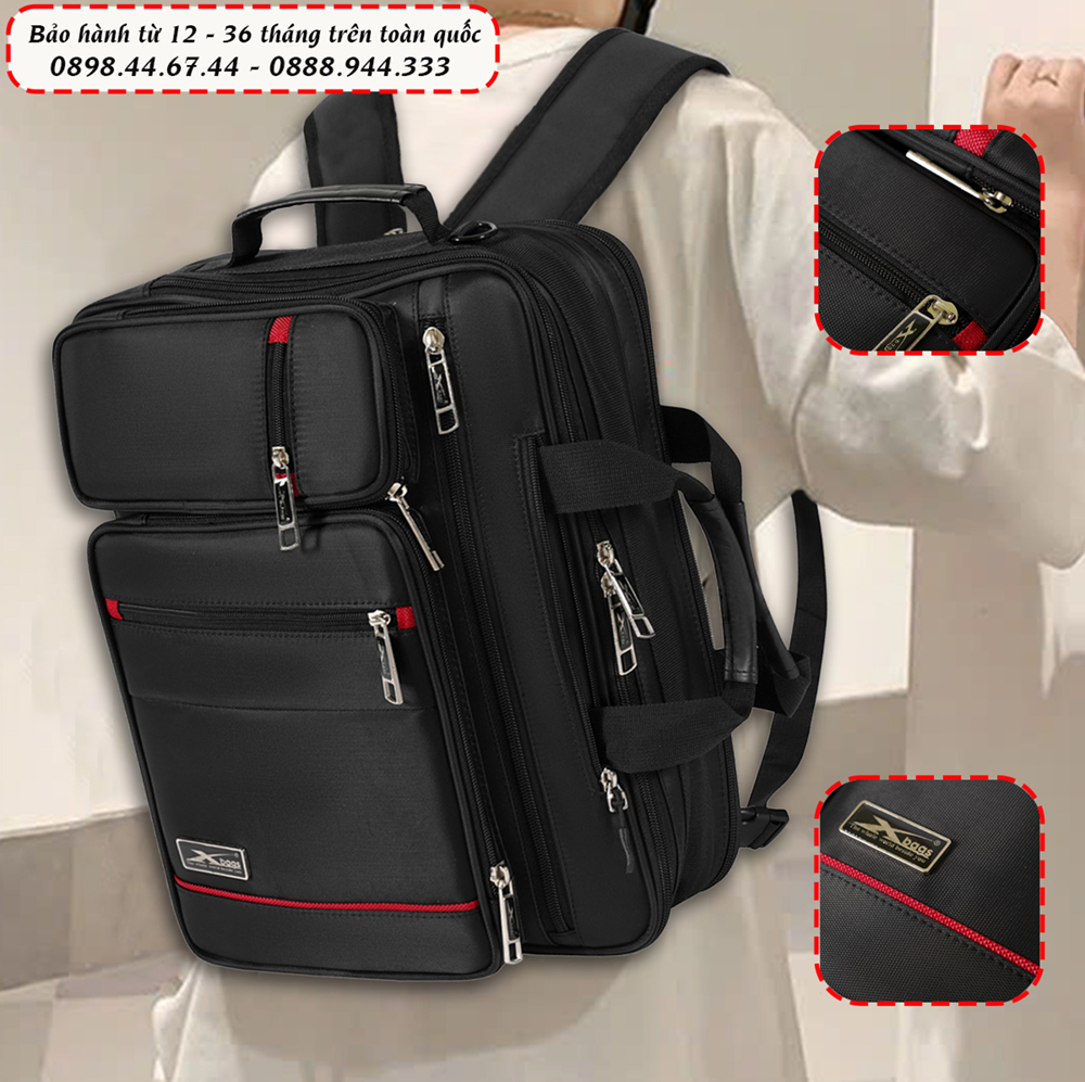 Cặp Học Sinh Cấp 2, Cấp 3, Cặp Đa Năng Có Quai Balo Cất Gọn Xbags Pride Xb 4102