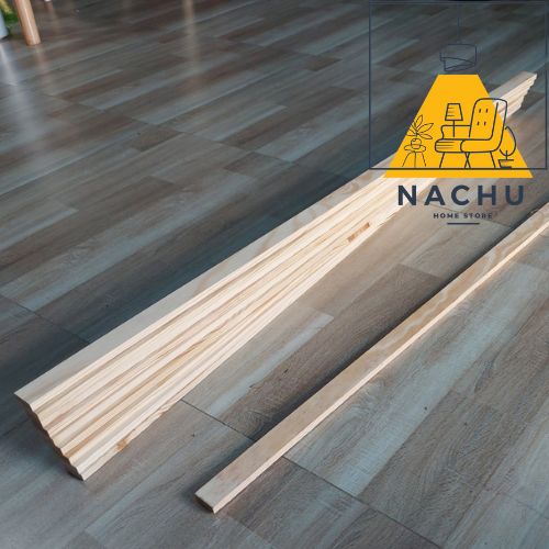 Gỗ Thông 1m2 x 3 cm x 1.3cm Láng Mịn 4 Mặt Nachu Home