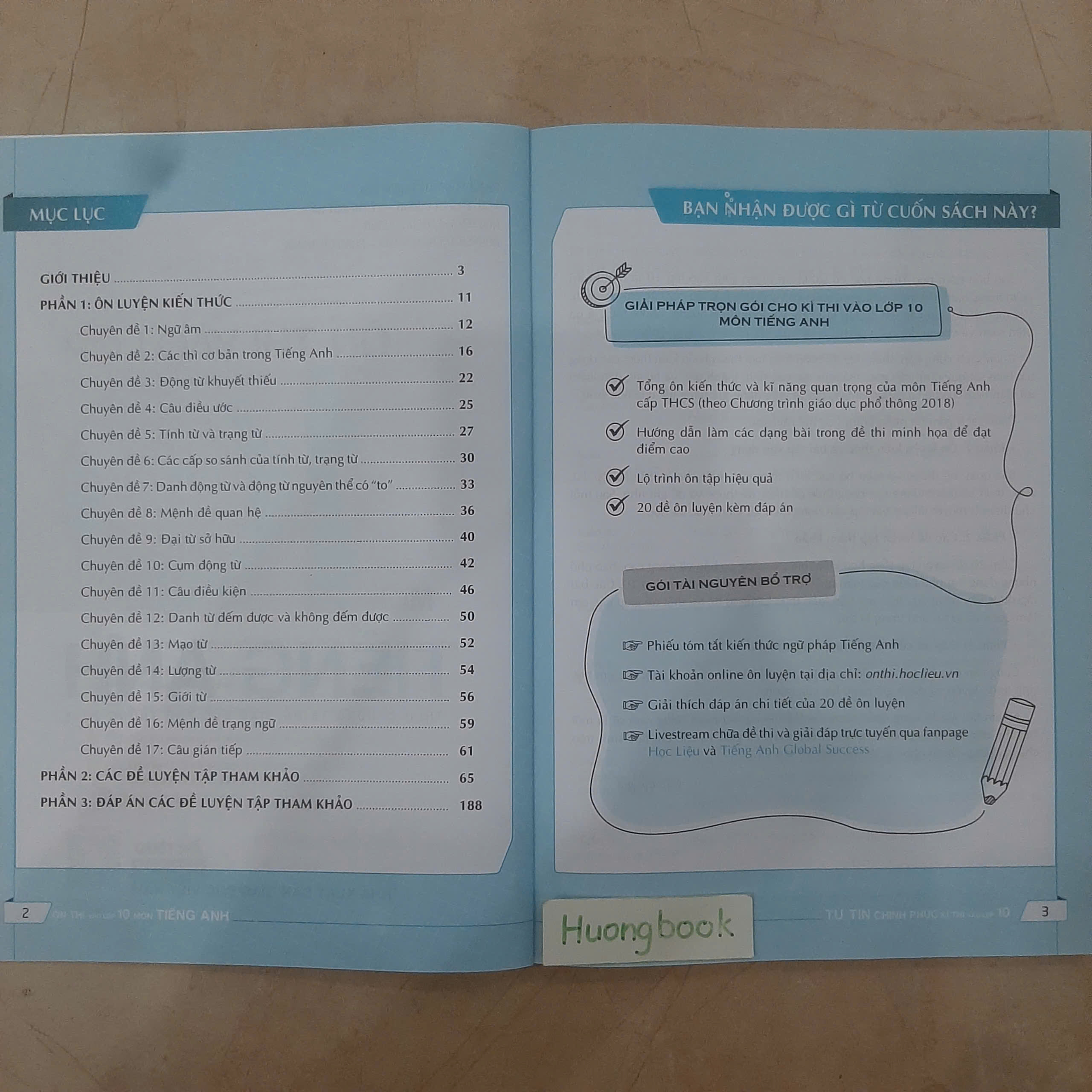 Sách - Ôn thi vào lớp 10 môn Tiếng Anh #huongbook