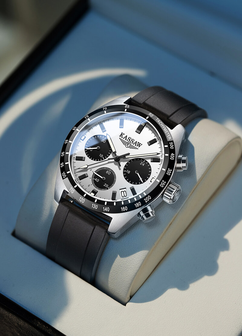 Đồng hồ nam chính hãng KASSAW Eco Drive K988-2 Kính sapphire ,chống xước,Chống nước ,BH 24 tháng