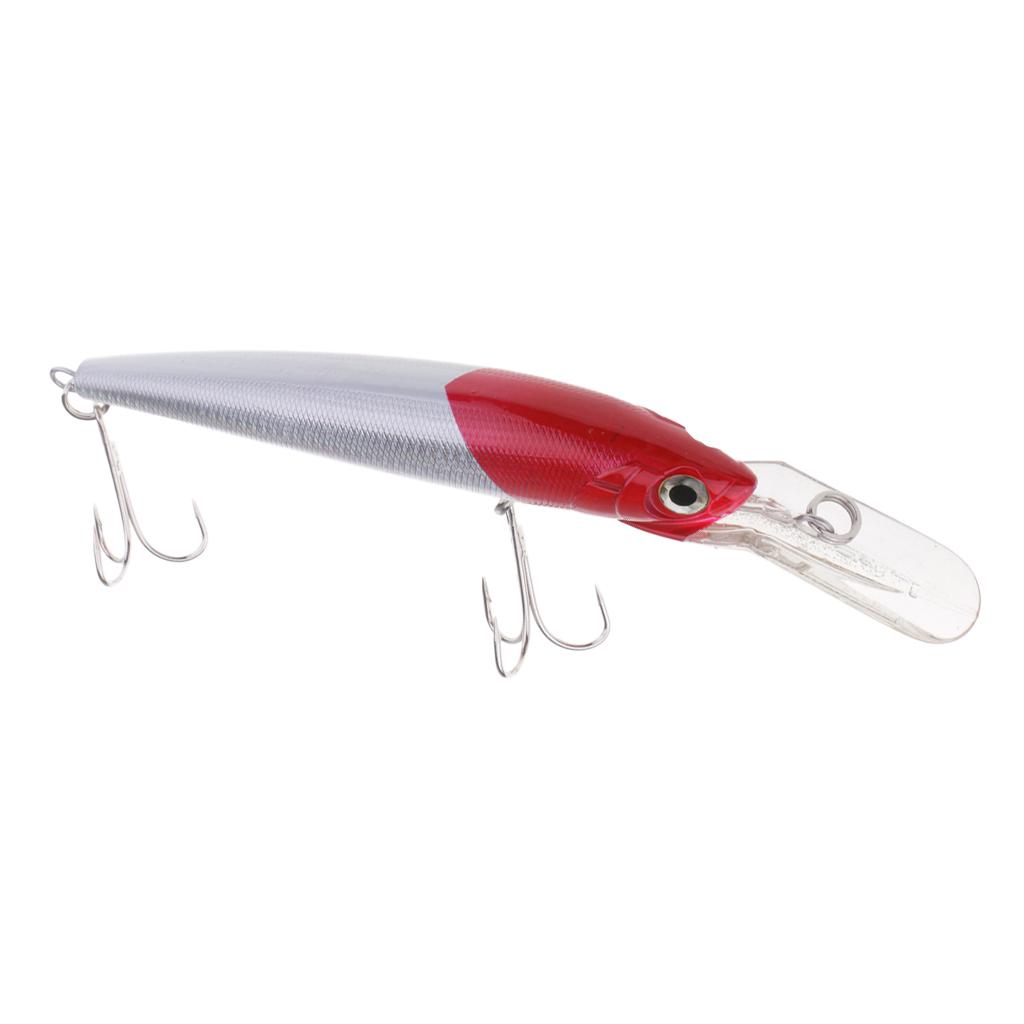 Artficial Minnow Fishing Lure Plastic Hard Bait Crankbait Hook Fishing Tackle 18cm/80g