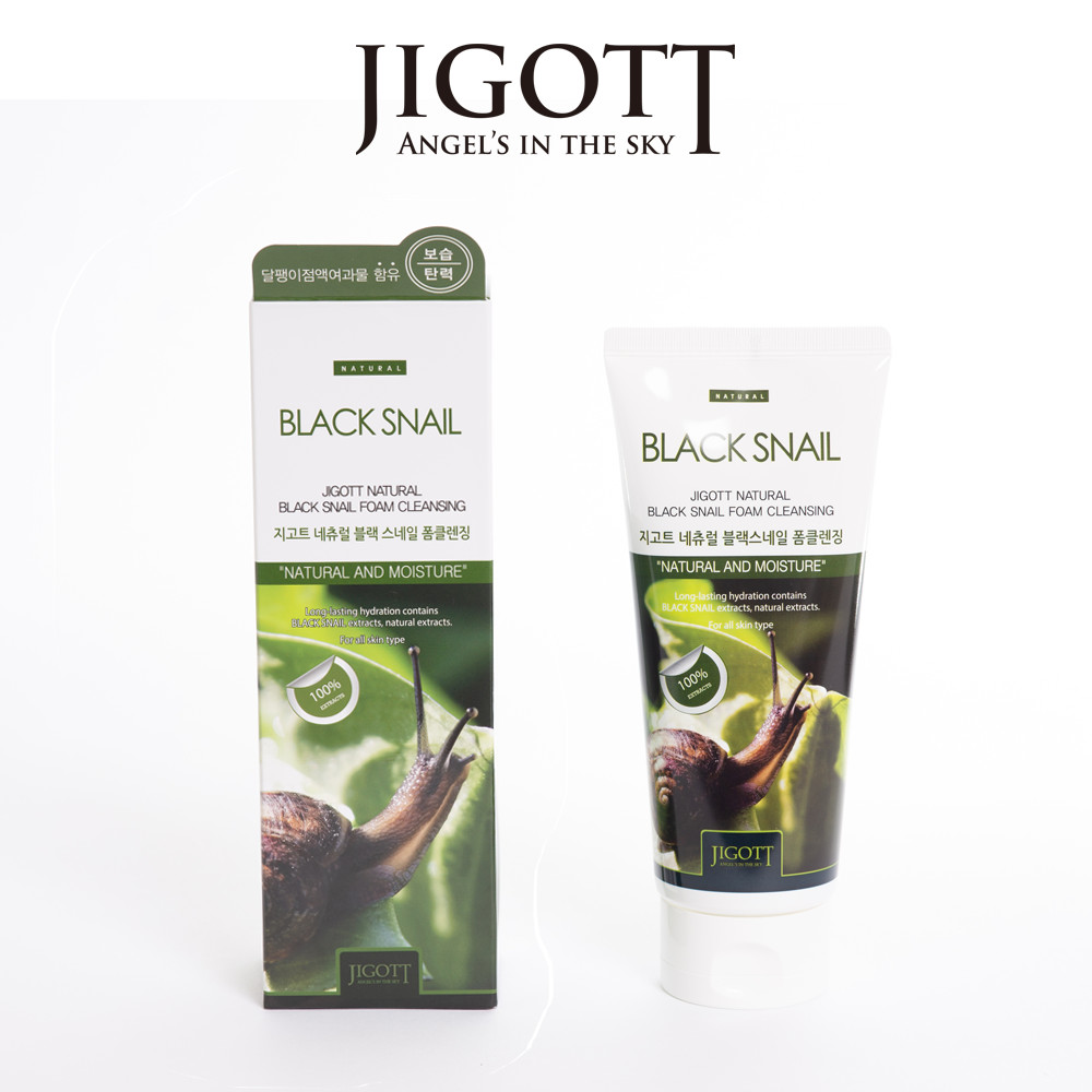 Sữa Rửa Mặt Jigott Natural Black Snail (180ml)