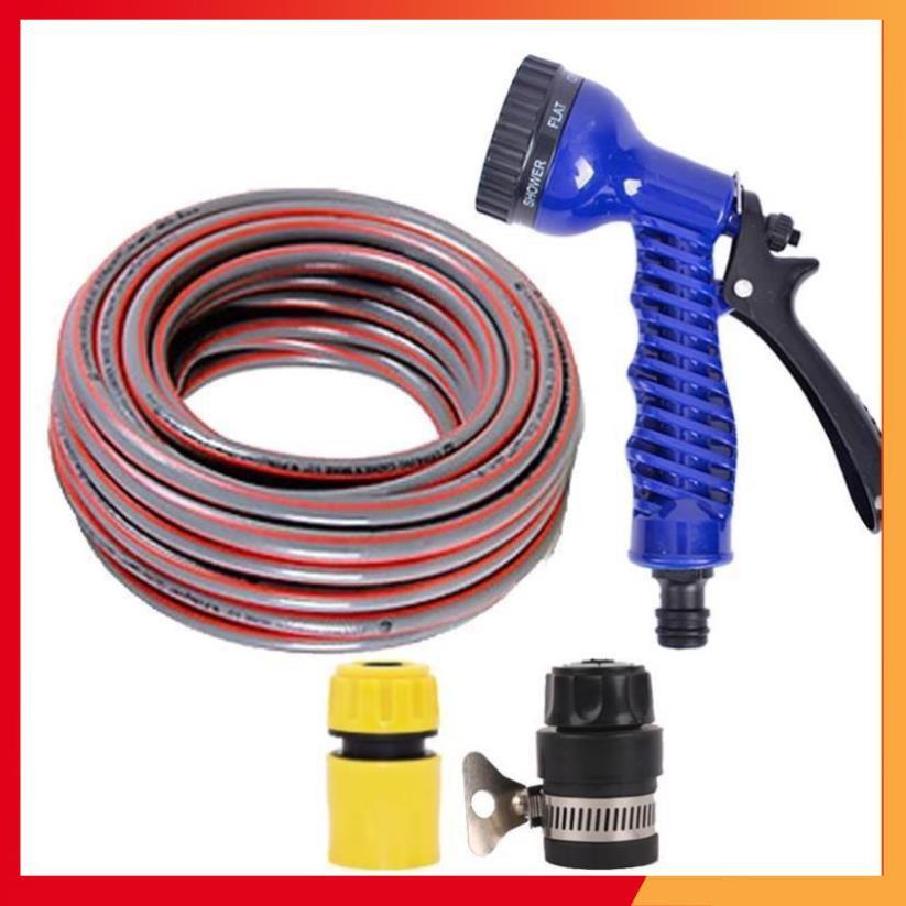 Bộ dây tăng áp 3 lần vòi xịt nước rửa xe, tưới cây loại 7-10m 206843
