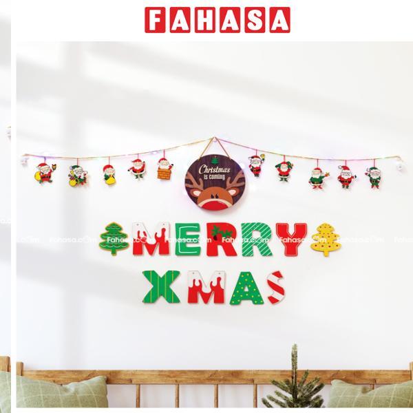 Dây Hình Gỗ Treo Tường Trang Trí Giáng Sinh - Bách Mộc - Christmas Is Coming