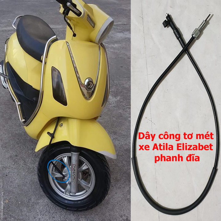 Dây công tơ mét PHANH ĐĨA - Dây đồng hồ DÀNH CHO xe máy ATTILA ELIZABETH - TB1290