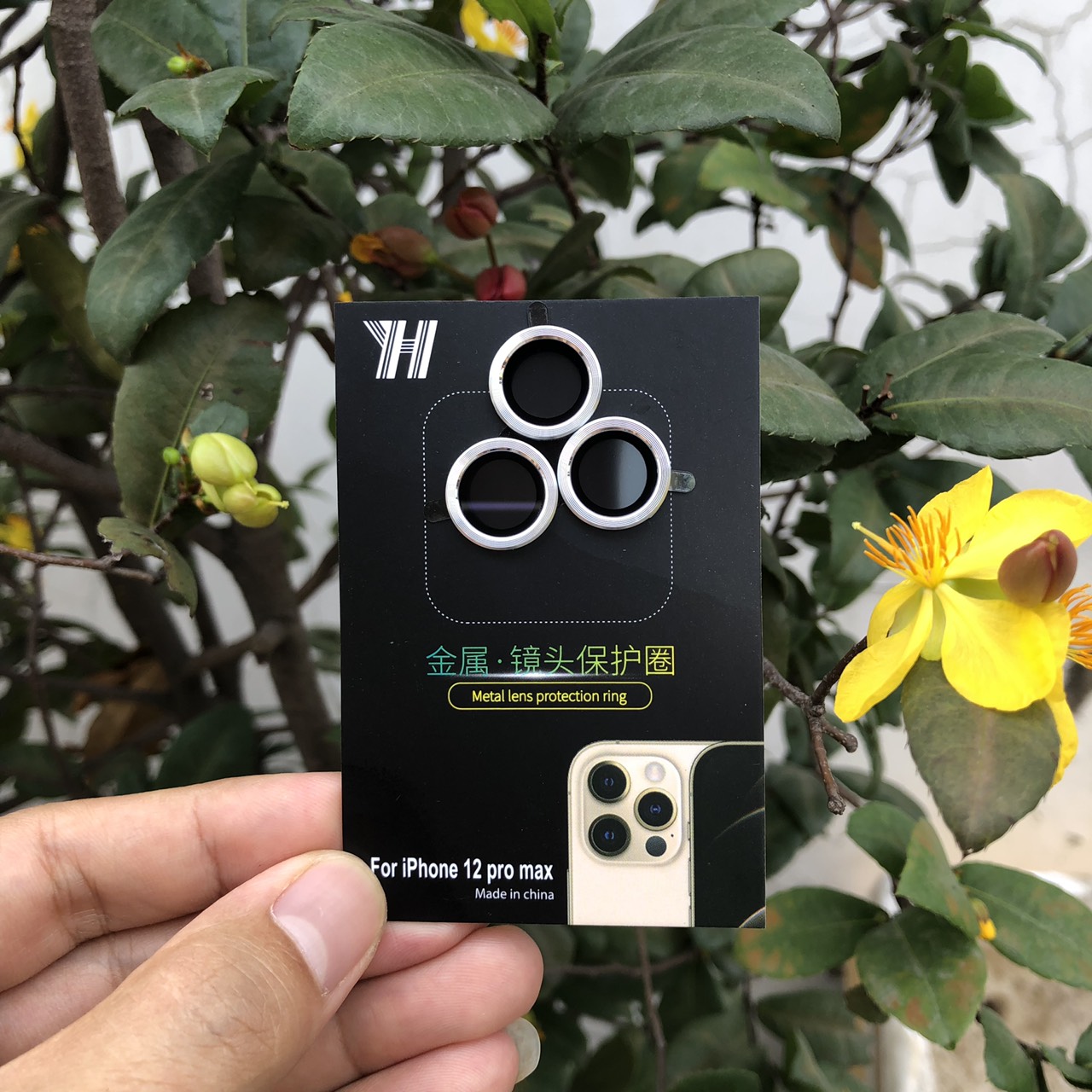 Vòng Bảo Vệ Camera Dành Cho iPhone 12Pro Max - Chống Bụi, Hạn chế vân tay & Mờ Camera