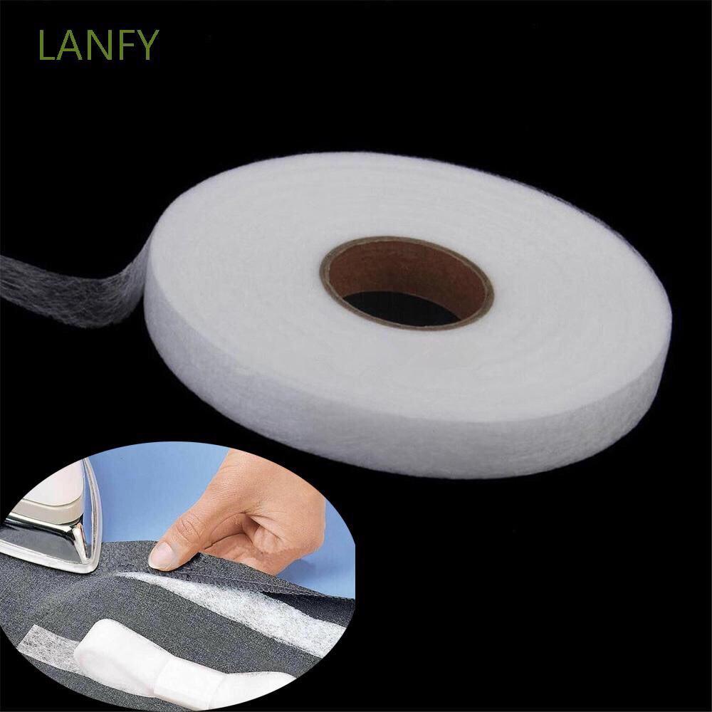 1 cuộn băng keo tan bảng 2cm giúp kết dính vải ứng dụng trong kẹp mép vải